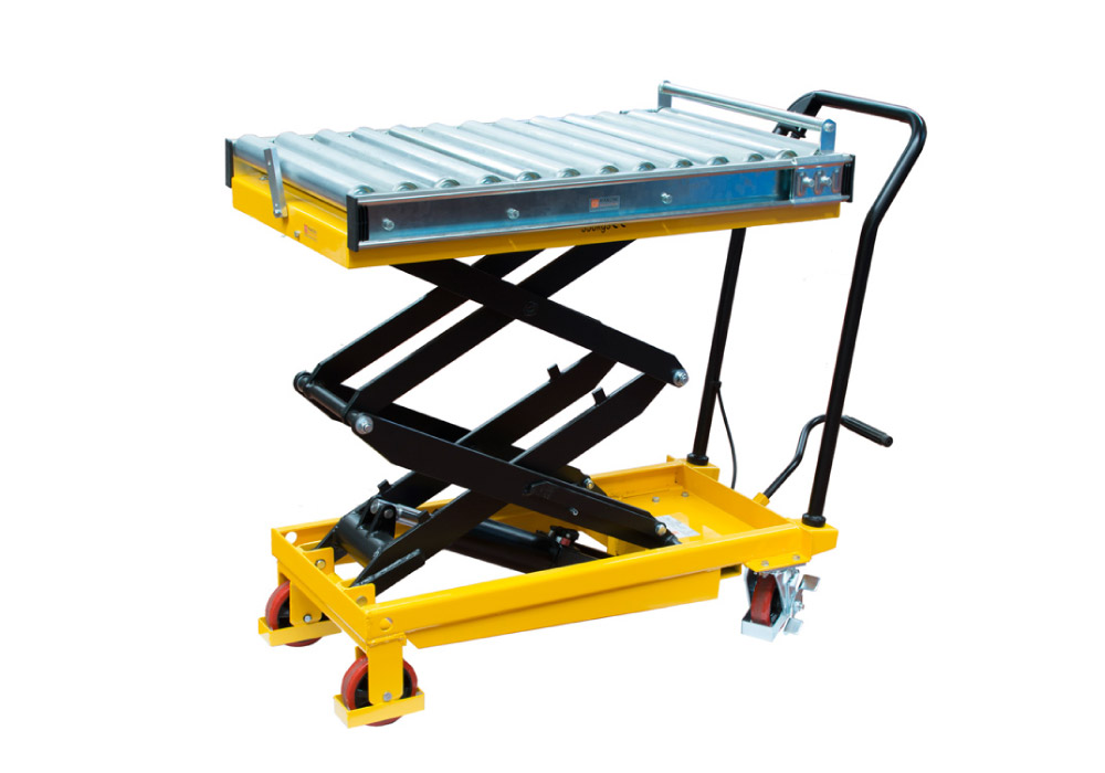 Carrello a pantografo con rulliera folle