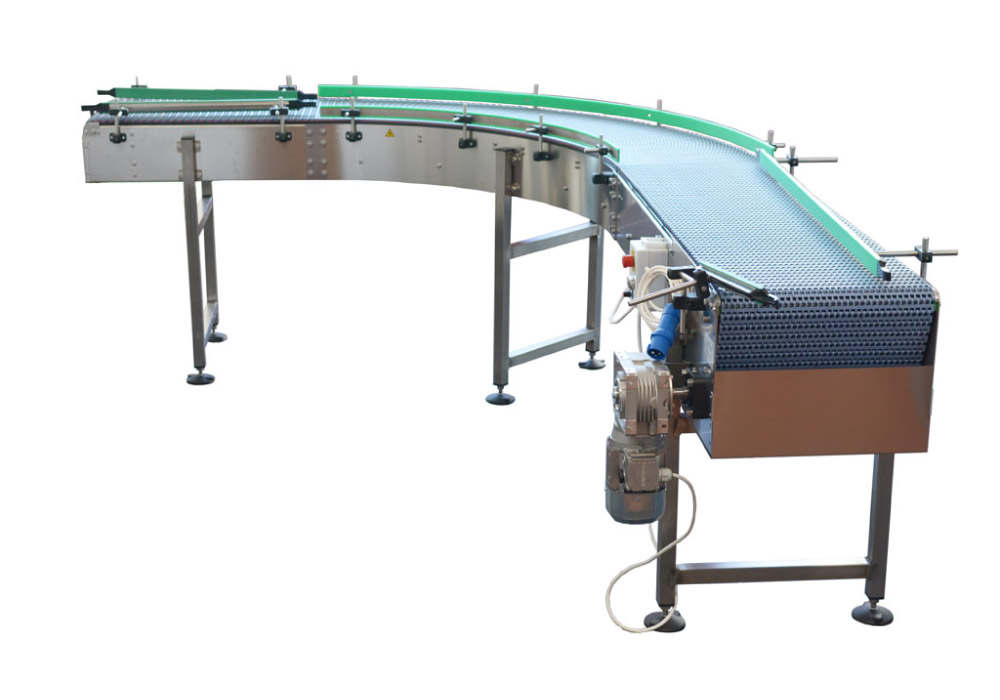 Modular conveyor belt for the food processing sector
