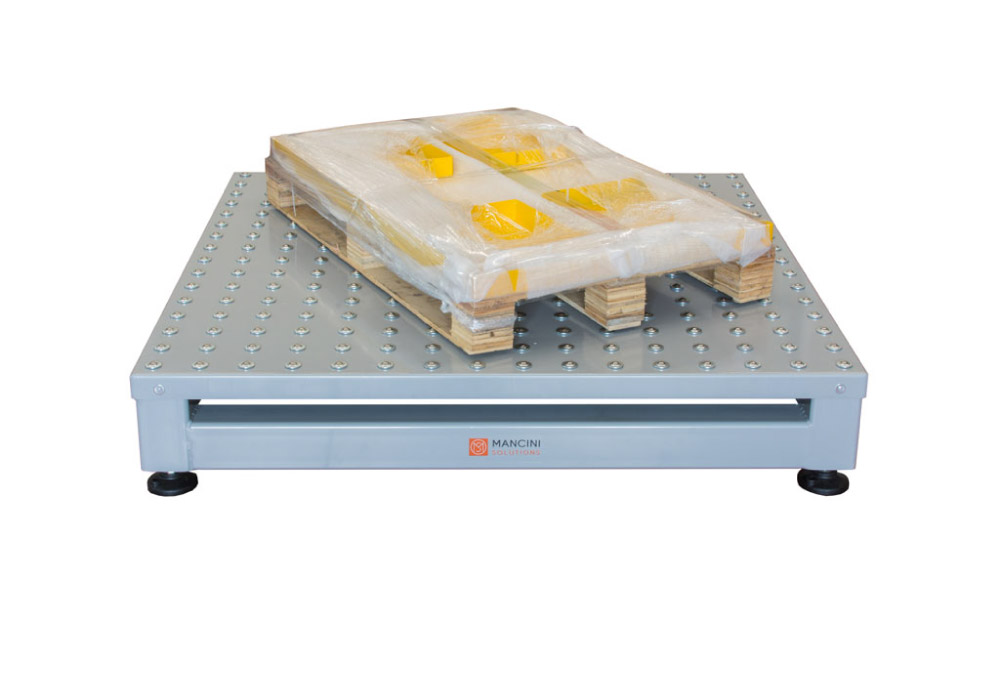 Heavy-duty ball transfer table for skids and pallets