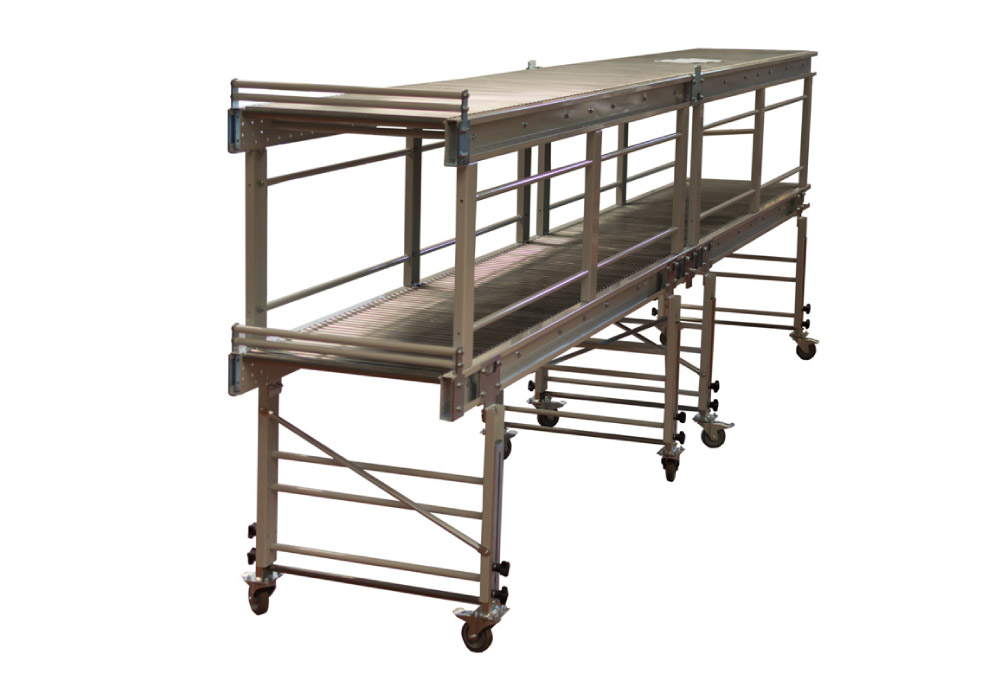 Split level roller conveyor RLFP series