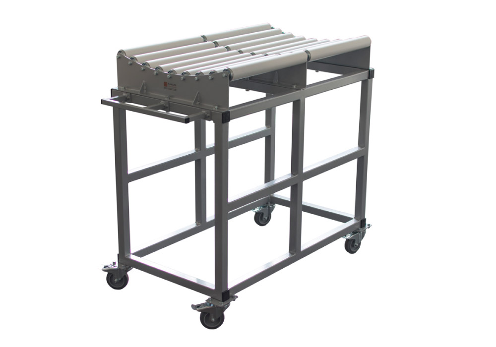 Roller conveyor for coils