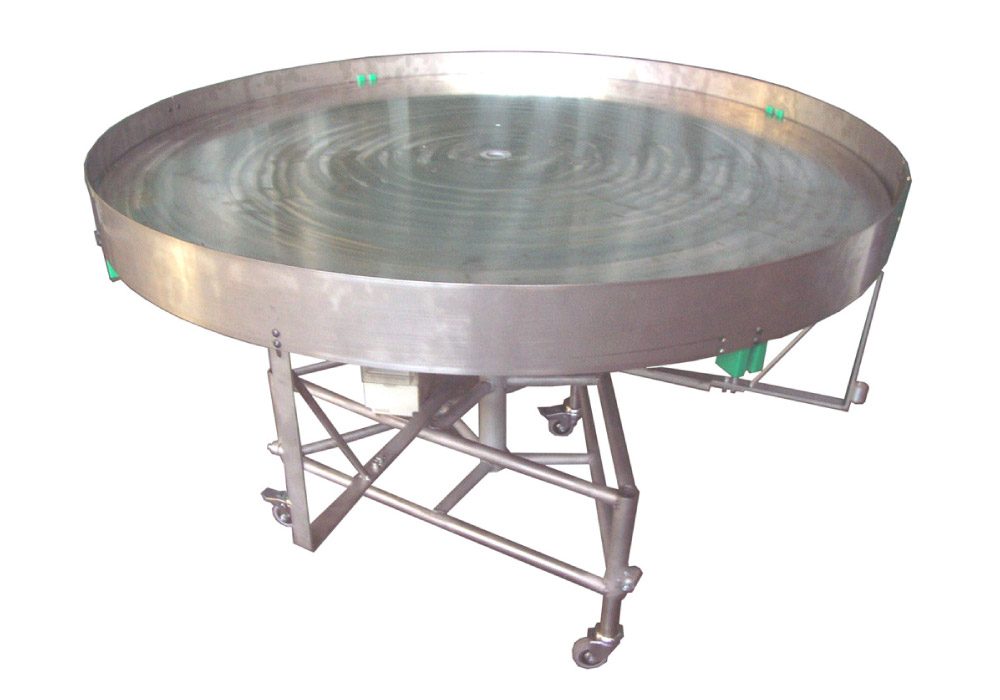 Special flat-bottom accumulation rotary table