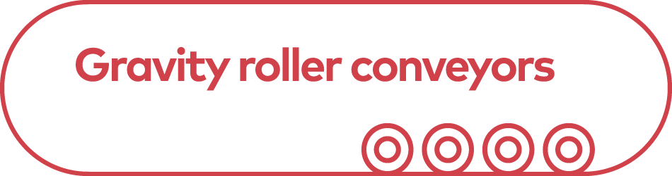 Gravity roller conveyors icon